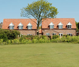 the cottages from the park